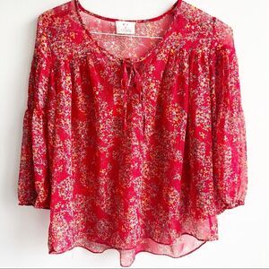 Urban Outfitters Pins and Needles Red Blouse Small